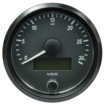 VDO A2C3832880010 - SingleViu Speedometer 30 Mph Black 80mm