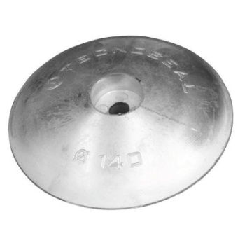 Tecnoseal Anode Zinc Disc Pair Ø140 (Bulk + Screws)