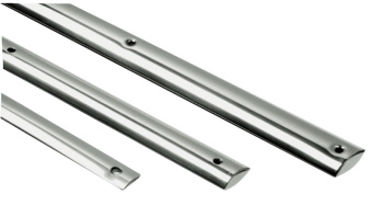 Osculati Type 1 Semi-Circular Stainless Steel Insert with 185mm Hole Spacing (12m)