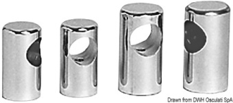 Osculati Precision-Cast AISI 316 Solid Handrail Support, Ø22/25 mm