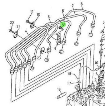 Nanni Diesel 970310477 - Screw with Washer for Injection Nozzles and Pipes