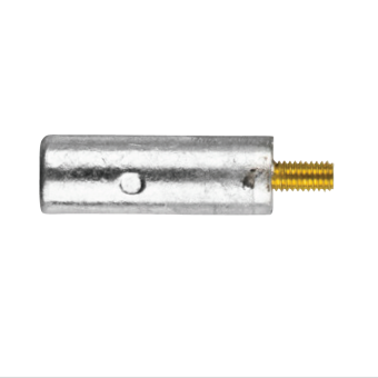 Tecnoseal Bukh Pencil Anode Ø12 x 35 mm with Optional 3/8" BSPP Brass Plug – DV10, DV20, DV24
