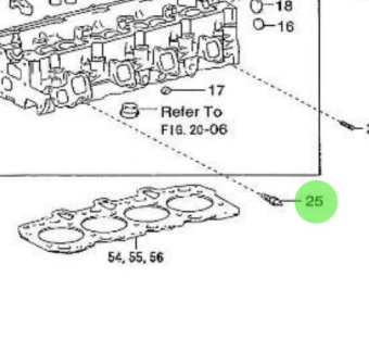 Nanni Diesel 970312023 - Water Temperature Sender for Cylinder Head Assembly