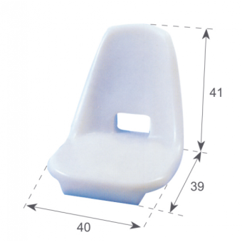 Barka White Polyethylene Shell