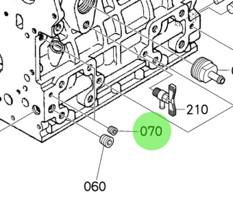 Bukh 15521-9602-0 - Plug for EPA28 and EPA36 Crankcase and Gear Case