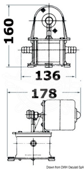 Osculati 16.292.24 - Geiser diaphragm Self-Priming bilge pump 24 V