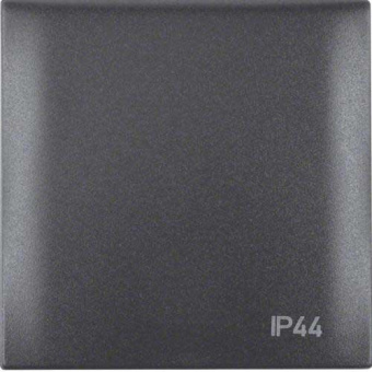 Berker 1-way Cover Frame With Hinged Cover IP44, Anthracite Matt