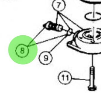 Jabsco 29028-1000 - Plug and O-Ring Assembly for 2003 Bayonet