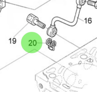 Nanni Diesel 970314807 - Gasket for N4.85 and N4.100 Engines