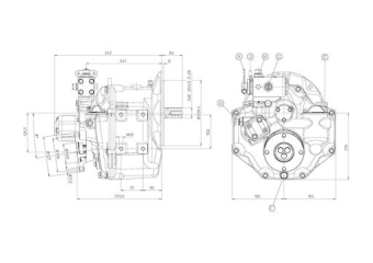 Technodrive Hydraulic Marine Gearbox TM485A, R=2,09:1