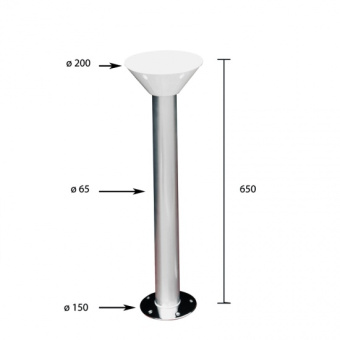 ArcMarine Table Pedestal Ø 65x650 mm