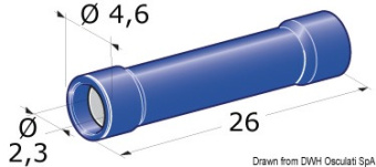 Osculati 14.186.81 - Plug + Female Connection 1-2.5 mm² (100 pcs)