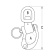 Ronstan RF6511 Swiveling Small Bail Trunion Snap Shackle 150mm