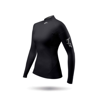 Plastimo 70844 - Eco Spandex Long Sleeve Top For Women Black Size XS