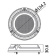 Osculati 13.276.06 - Round Underwater Light Blue 134 mm