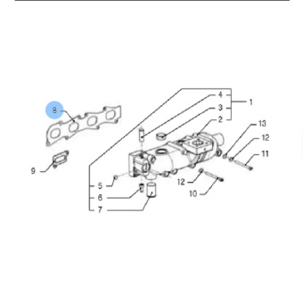 Vetus VFP01372 - Gasket for Exhaust Manifold