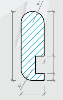 Wood Plank Afdeklijsts 16x48 mm