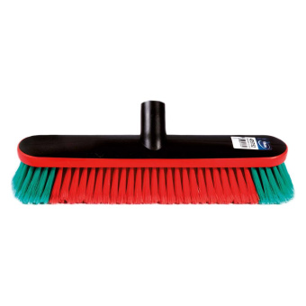 Vikan 475752 - Long Handled Scrubbing Brush + Bumper and Water Hole 35 cm