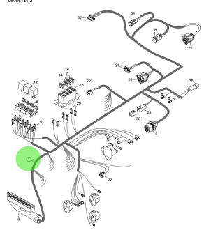 Steyr Z002143-0 - 12V Engine Harness Assembly for 2007-On Steyr Engines