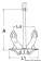 Osculati 01.103.48 - Hall Anchor, Original Model 48 kg