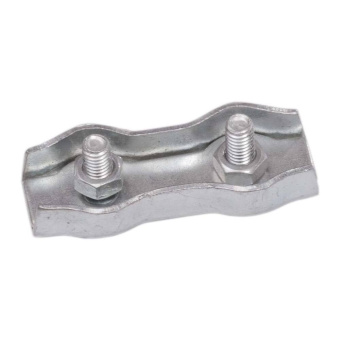 Steel Wire Clamp Flat Double 3mm