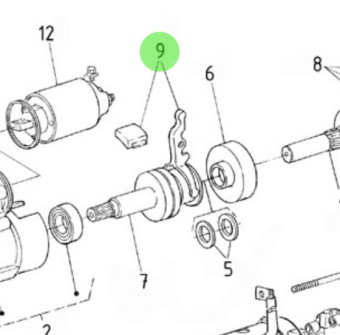 Nanni Diesel 970310978 - Starter Lever Assembly for 4.330TDI, 4.340TDI and N4.115 24V Engines