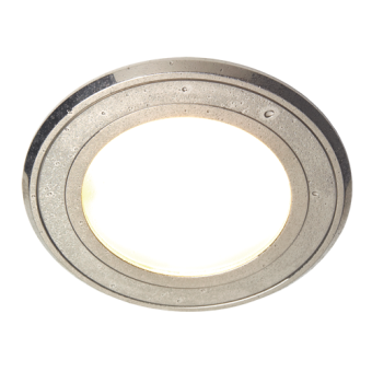 Prebit 23342405 - LED Recessed Light EB42R-2 (Master), V4A Polished (AISI316L), 10-30V DC, Max. 6W, IP67, Ø120mm, warm w.