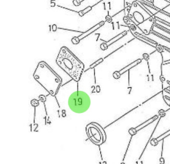 Nanni Diesel 970491736 - Timing Gear Case Gasket for HE and TDI Engines