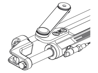 Ultraflex UC 128-OBF/1 - Cylinder Front Mount for Outboard Steering Systems