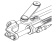 Ultraflex UC 128-OBF/1 - Cylinder Front Mount for Outboard Steering Systems