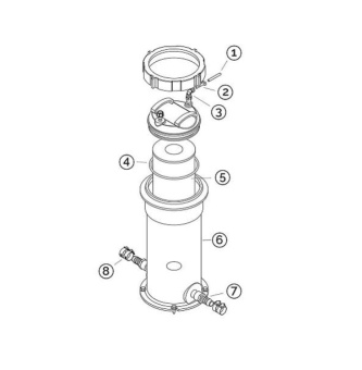 Sea Recovery B111120001 32.5 sq ft Oil / Water Separator Assembly