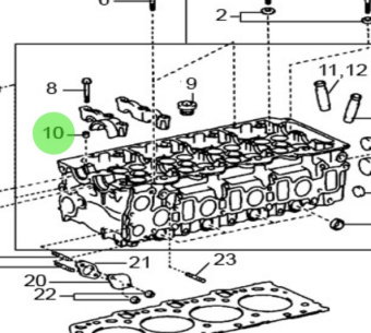 Nanni Diesel 970312018 - Ring Pin for Cylinder Head Assembly