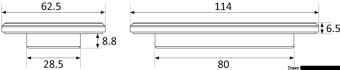 Osculati 14.177.15 - Low Profile Alu Noir Stuffing Box Ø Up To 15 mm