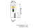 Talamex LED T5 Wedge Instrument Bulb