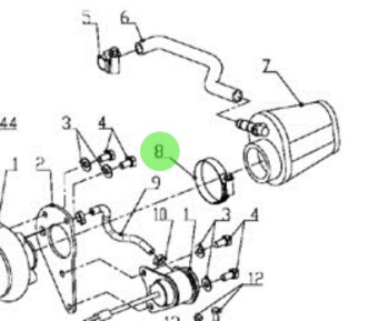 Nanni Diesel 970313316 - Turbo to Exhaust Mixer Clamp for N4 Series Engines