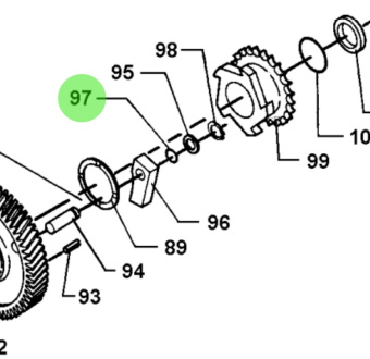 Bukh 522A9010 - Support Washer for DV36 and DV48 Engines