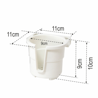Nuova Rade 94161 - Drink Holder "Store-All", 11x11x10cm, White