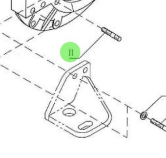 Nanni Diesel 39020435 - Gearbox Flange Stud Bolt for 4.340TDI Engines