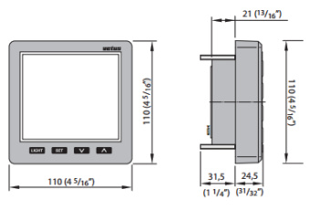 Vetus SENSORD Graphic Display for Tank Llevel Indication