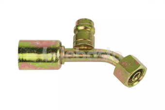 Webasto 6280106FG109A - Crimp Fitting Female 5/16 Inch 45 Degrees O-Ring Valve 5/8 Inch 18unf 2B (Previous: 80106FG109)