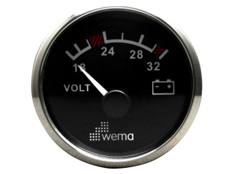 Wema 110640 - Silverline IPVR-24 Voltmeter Black 18-32V