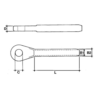 Mavi Mare AISI 316 Swage Eye Terminal Ø5 mm
