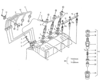 Nanni Diesel 970304117 - Overflow Pipe Assembly for 3.100HE Engines