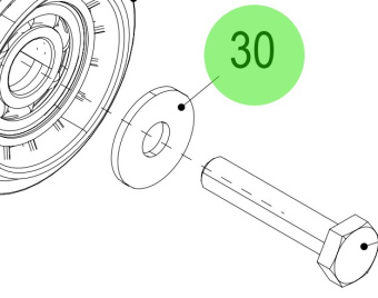 Steyr 3936107-0 - Large Series Washer to ISO 7093 10.5 140HV A4