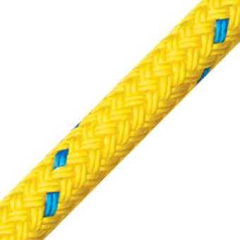 English Braids 16060200975 Braid On Braid 6 mm Yellow