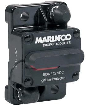 BEP 184150F-01-1 - Circuit Breaker HD 150A Manual Reset, Surface Mount (30V DC, 3000A Interrupt)