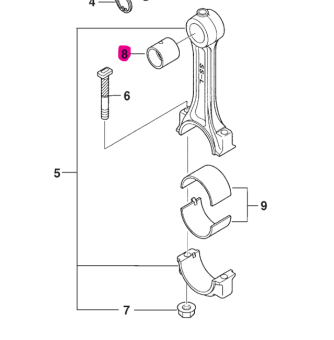 Northern Lights 32A1900501 - Bushing, Connecting Rod 