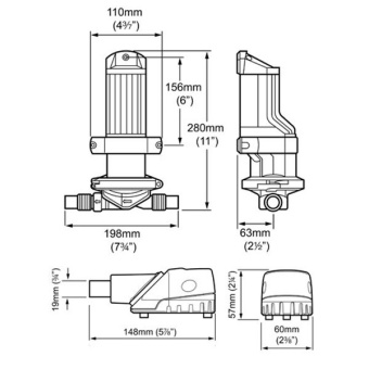Whale SI8284 - Bilge IC Remote Mounted Bilge System 12V