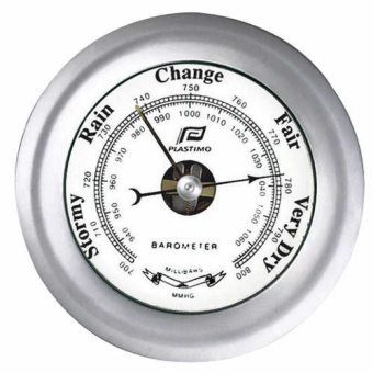 Plastimo 38207 - 4" matt chrome barometer refined bezel