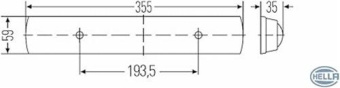 Hella LED (12) Fixture 10-30V White